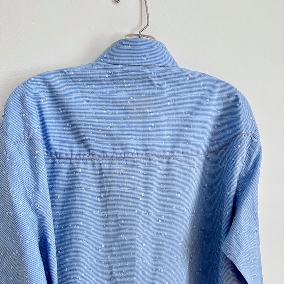 ROBERT GRAHAM made in India Blue 100% cotton Mens Shirt - Medium - Picture 6 of 11